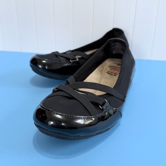 Earth Spirit Patent Leather & Fabric Slip On Shoe Black 8.5 - Picture 5 of 14